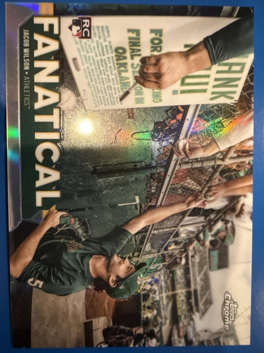 Jacob Wilson 2025 topps Topps Chrome