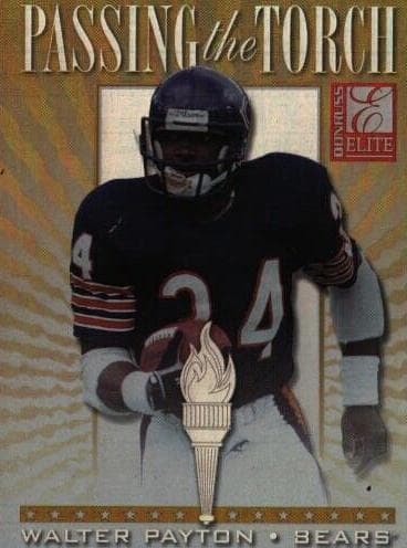 Walter Payton / Barry Sanders 1999 panini Donruss Elite