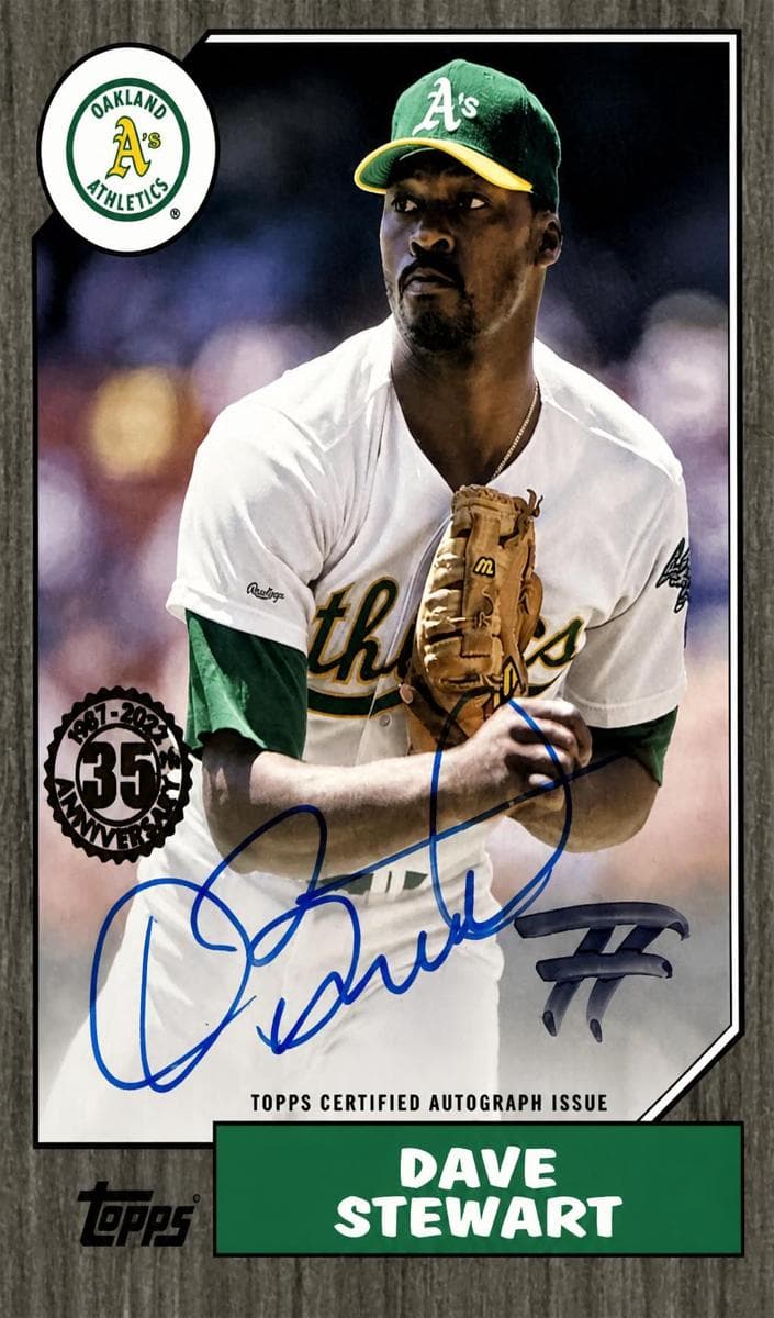 Dave Stewart 2022 topps Topps