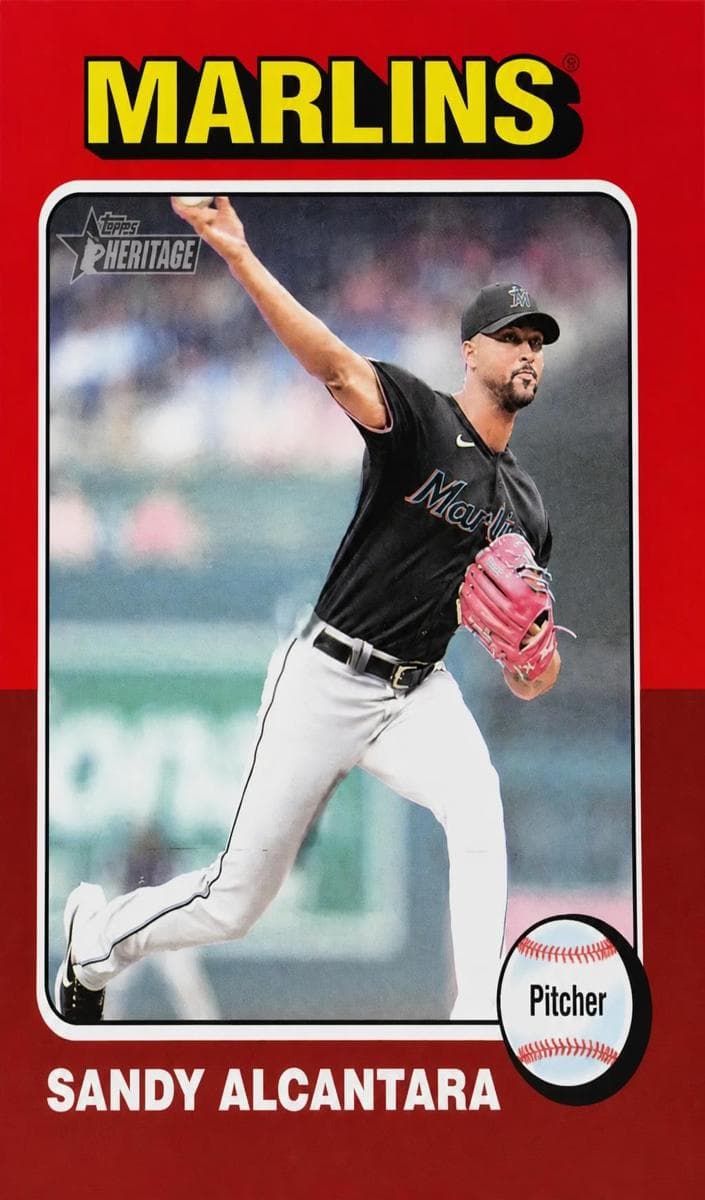 Sandy Alcantara 2024 topps Topps Heritage