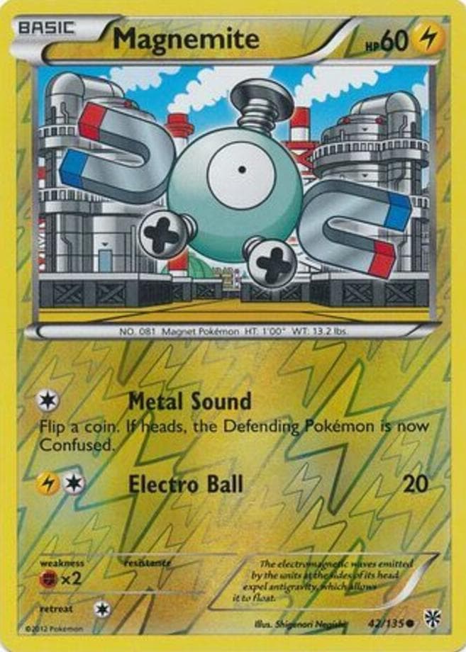 Magnemite trading card