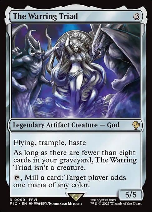 The Warring Triad 2025 Magic: The Gathering Final Fantasy Commander Extended Art