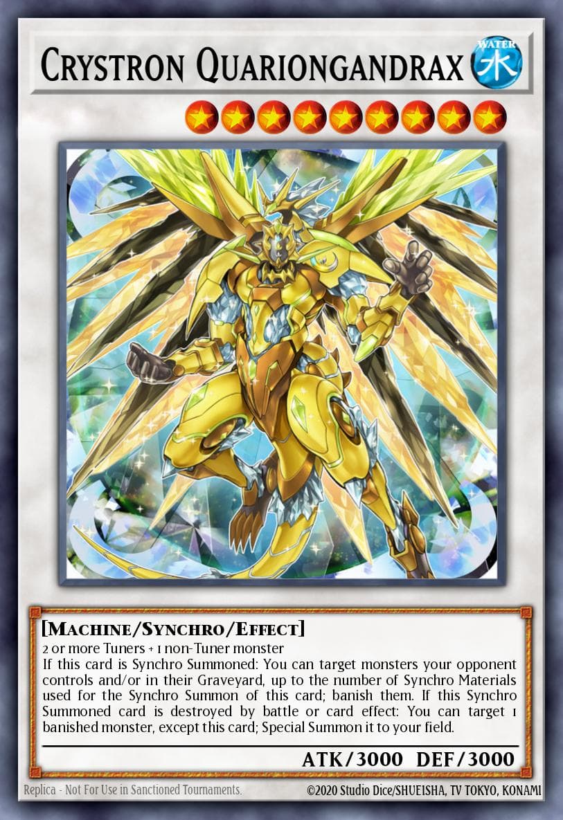 Crystron Quariongandrax 2017 Yu-Gi-Oh! Raging Tempest