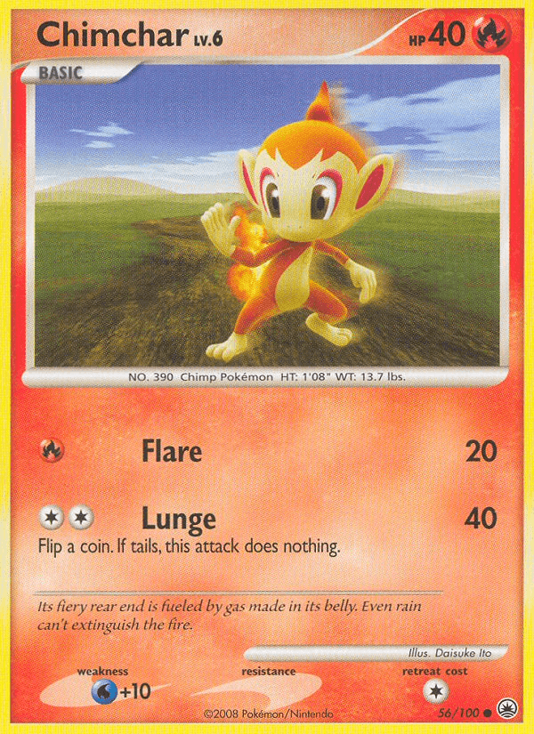 Chimchar 2008 Pokemon Majestic Dawn