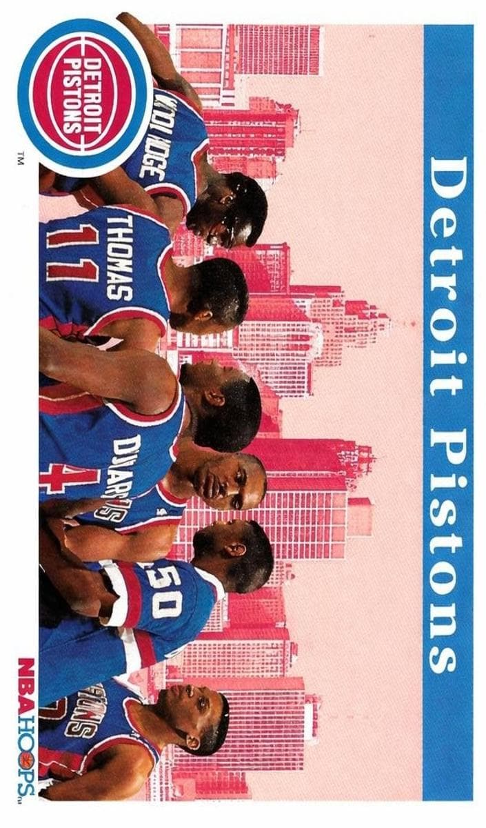 Detroit Pistons 1992 panini Hoops