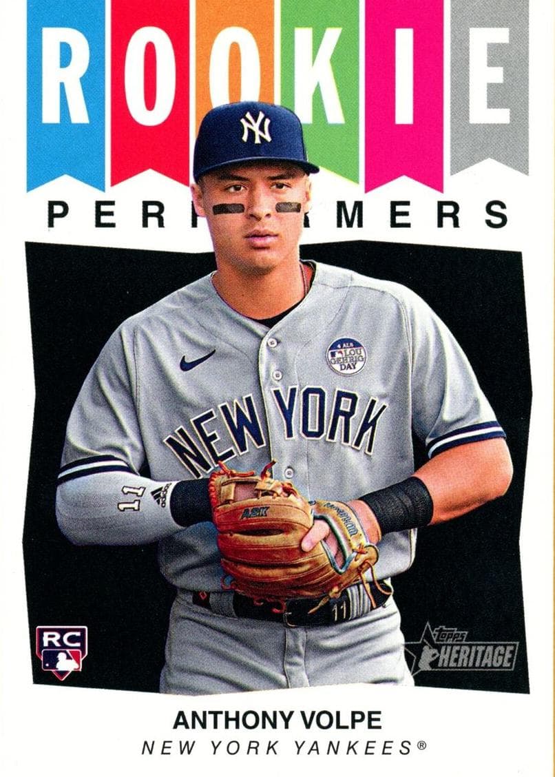 Anthony Volpe 2023 topps Topps Heritage