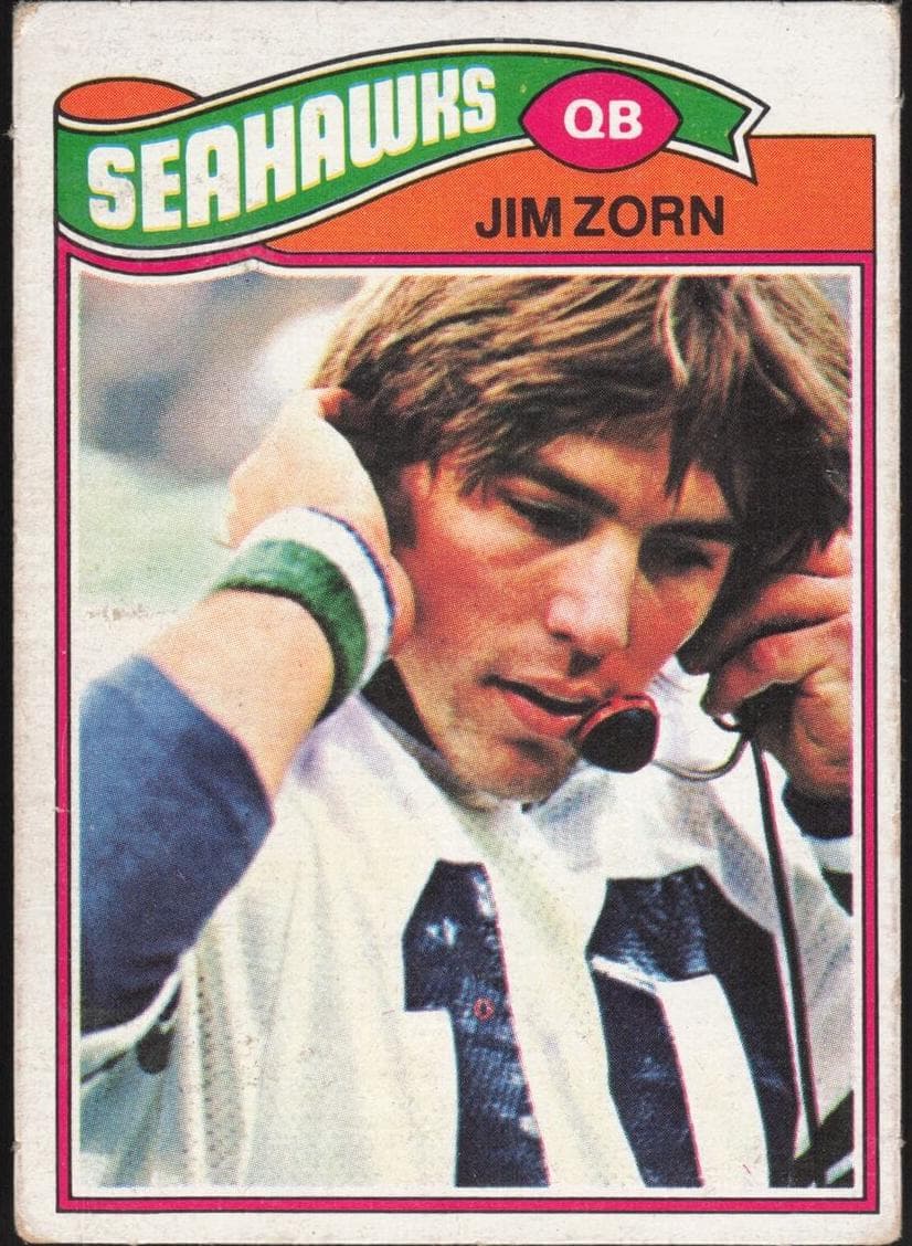 Jim Zorn 1977 topps Topps Mexican