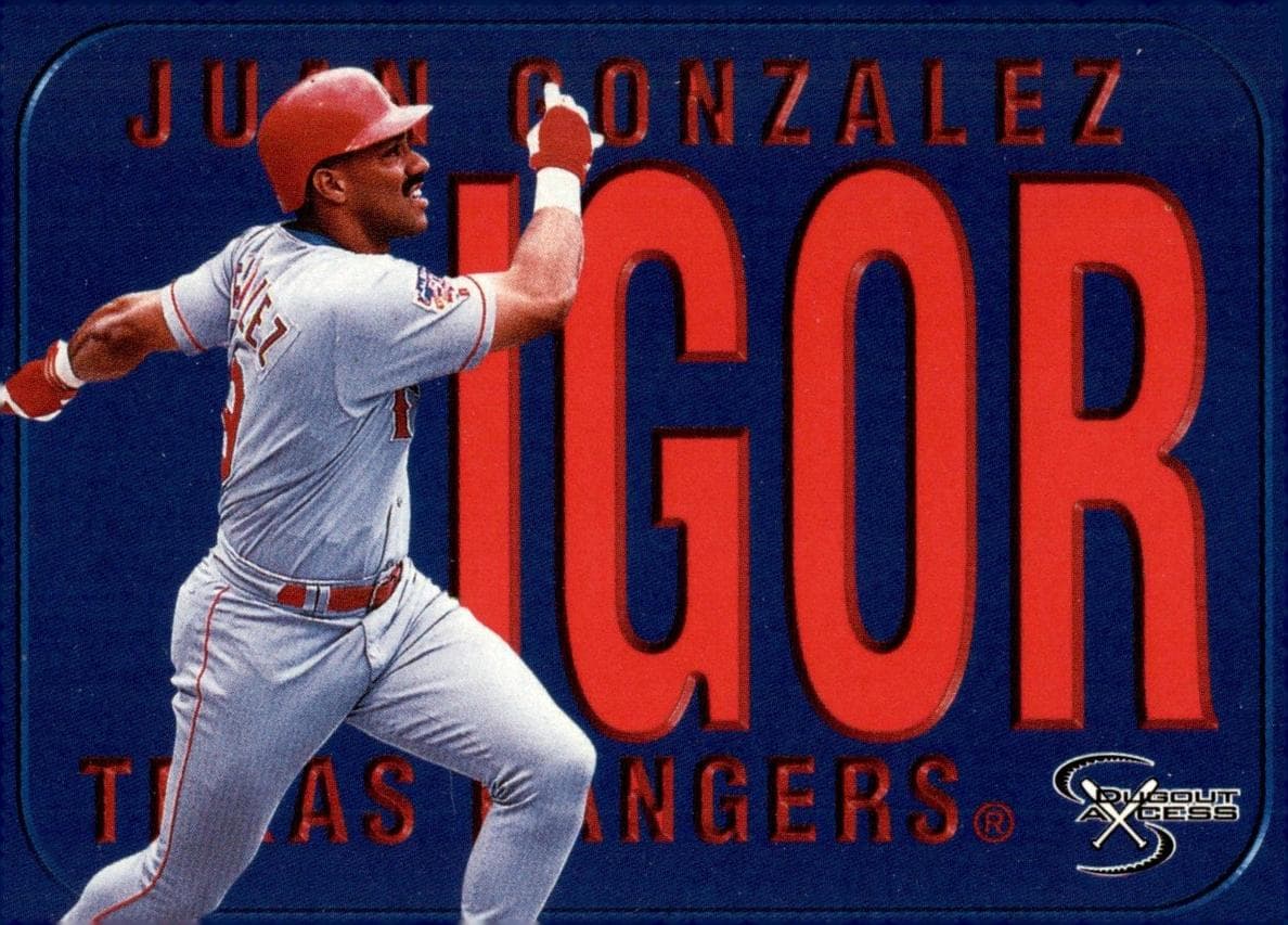 Juan Gonzalez 1998 unknown SPx Finite