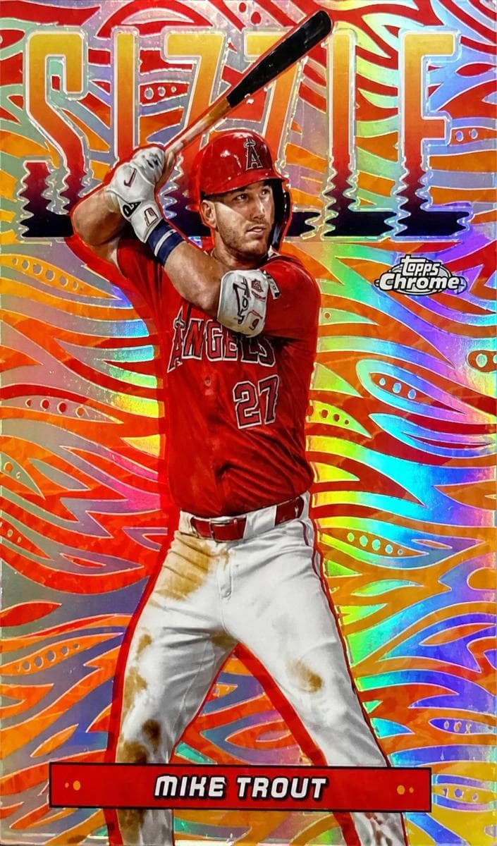 Mike Trout 2024 topps Topps Chrome Update