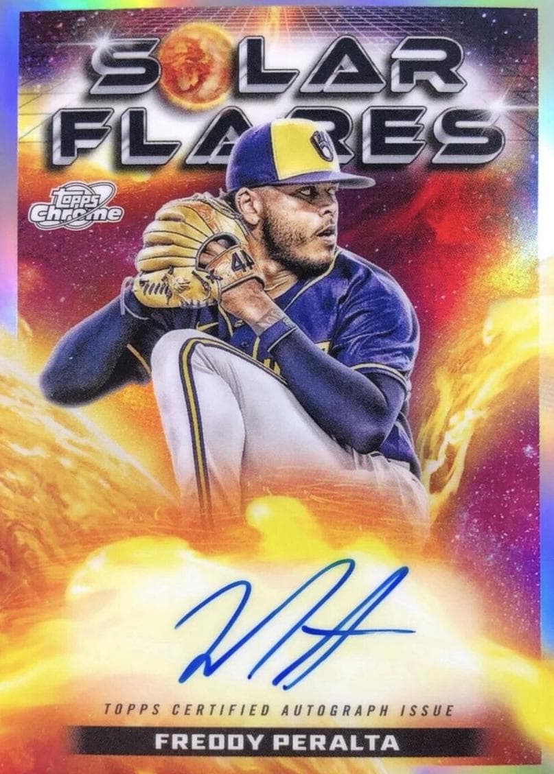Freddy Peralta 2024 topps Topps Cosmic Chrome
