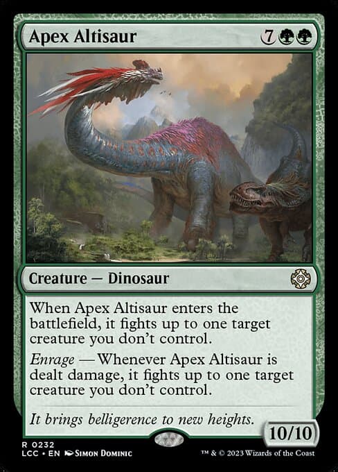 Apex Altisaur 2019 Magic: The Gathering Commander 2019