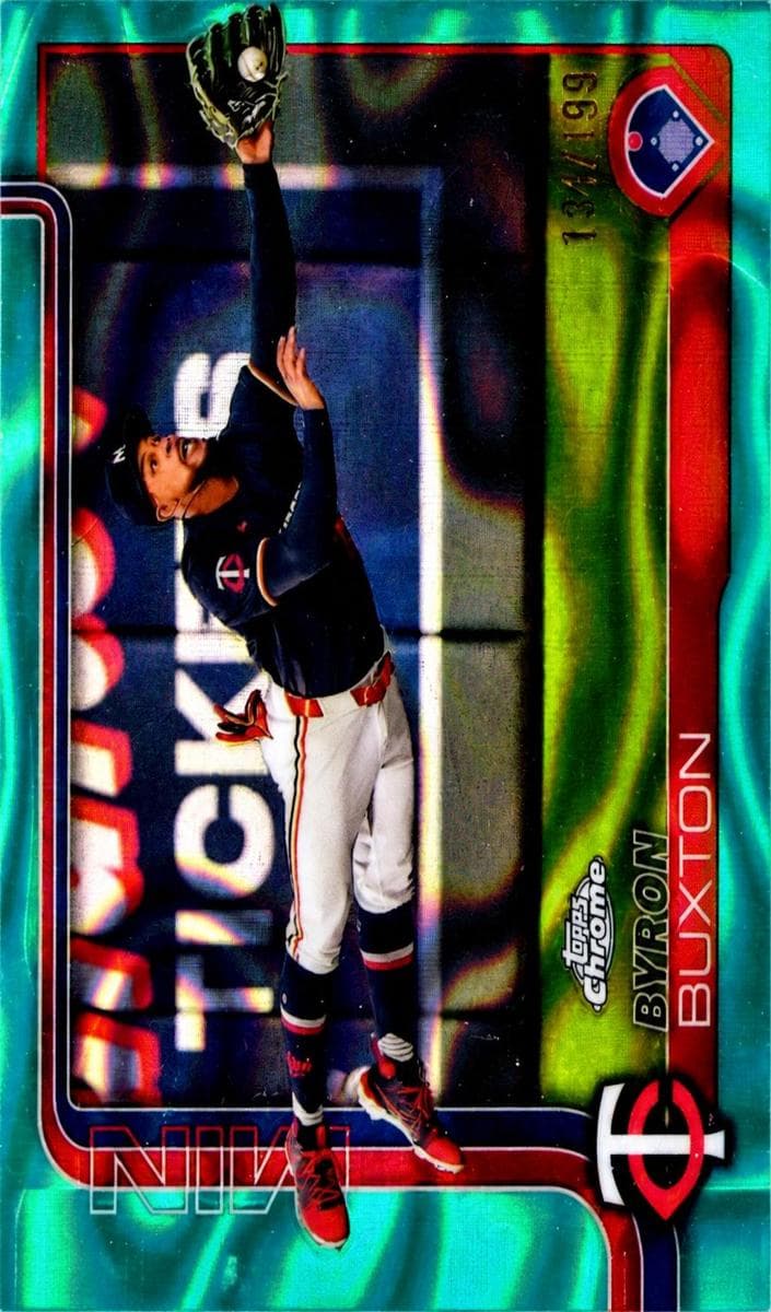 Byron Buxton 2025 topps Topps Chrome Logofractor Edition