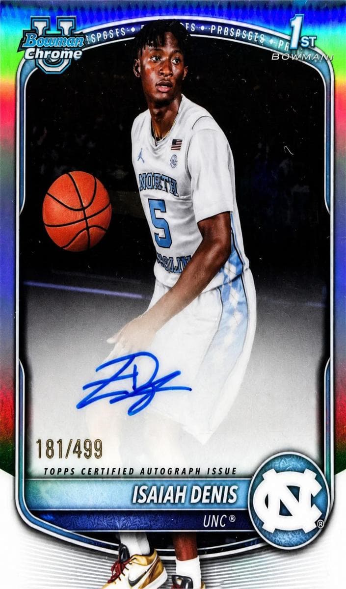 Isaiah Denis trading card