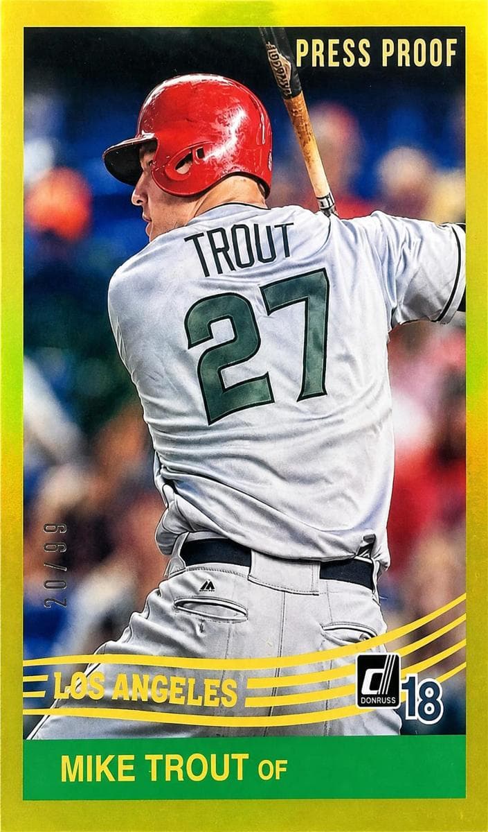 Mike Trout 2018 panini Donruss