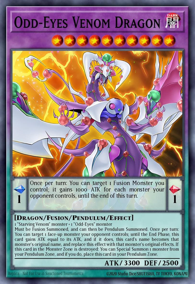 Odd-Eyes Venom Dragon 2017 Yu-Gi-Oh!