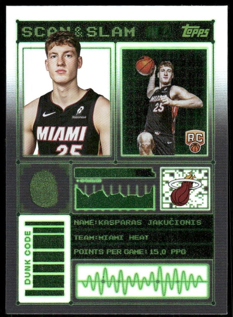 Kasparas Jakucionis 2025 topps Topps