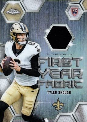 Tyler Shough 2025 topps Topps Chrome First Year Fabric