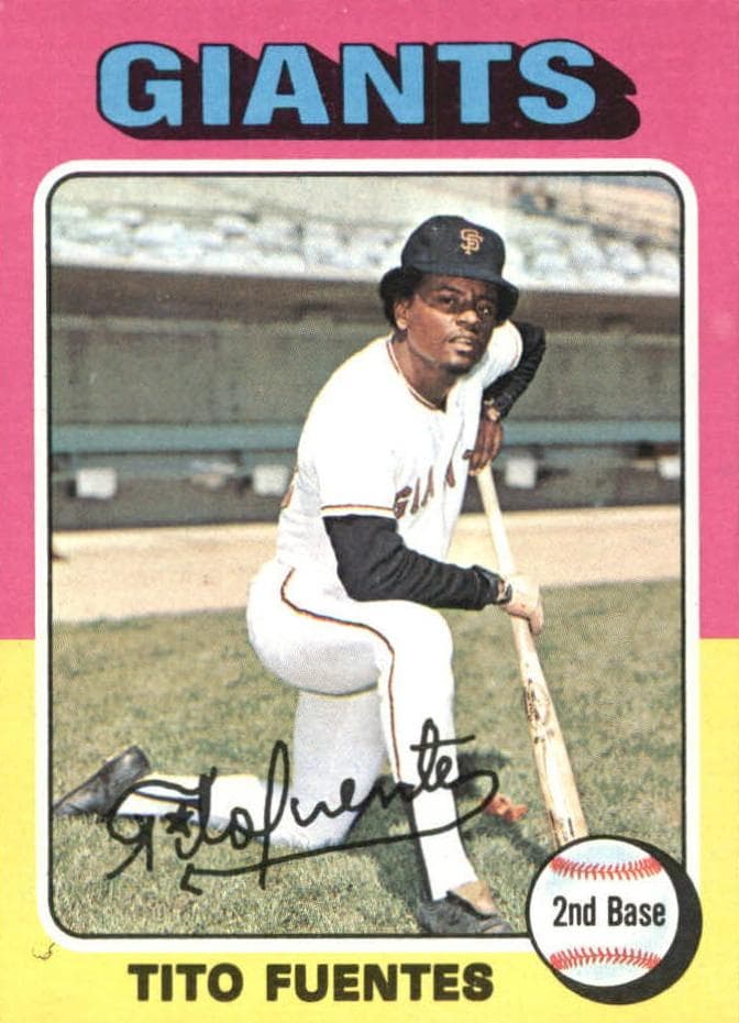 Tito Fuentes 1975 topps Topps