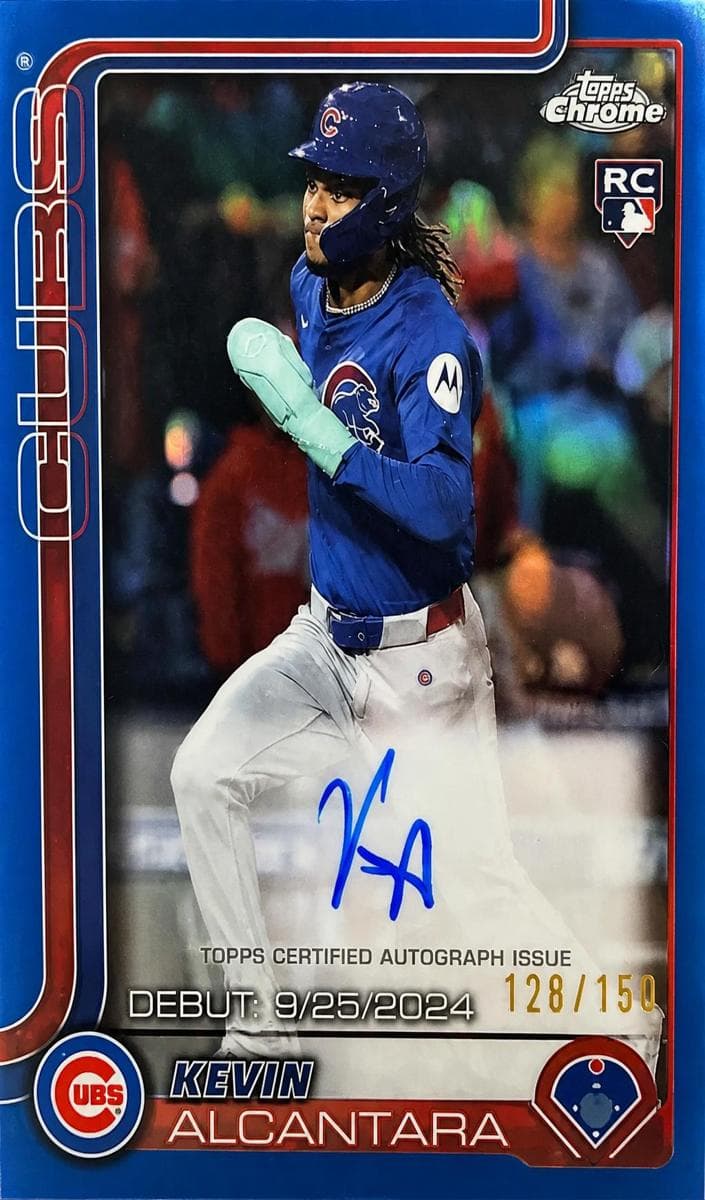 Kevin Alcántara 2025 topps Topps Chrome Update