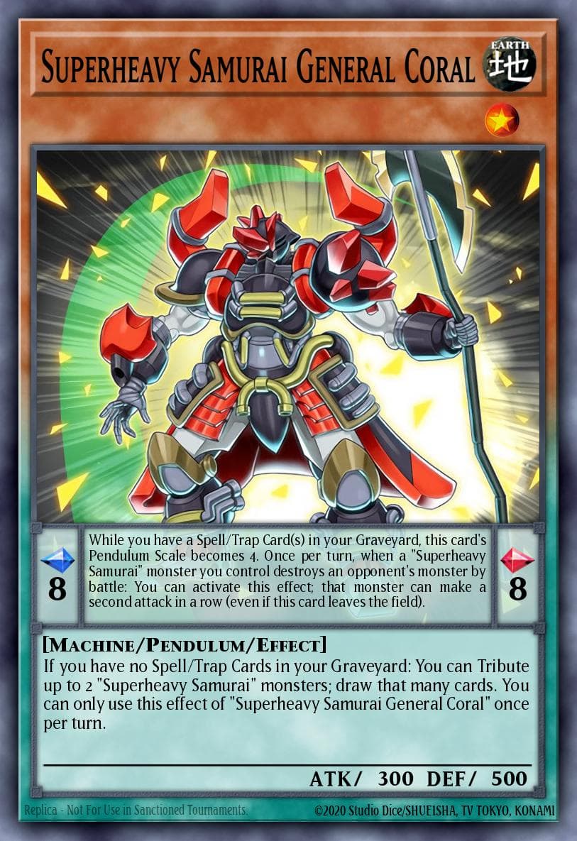 Superheavy Samurai General Coral 2016 Yu-Gi-Oh! 2016 Mega-Tin Mega Pack