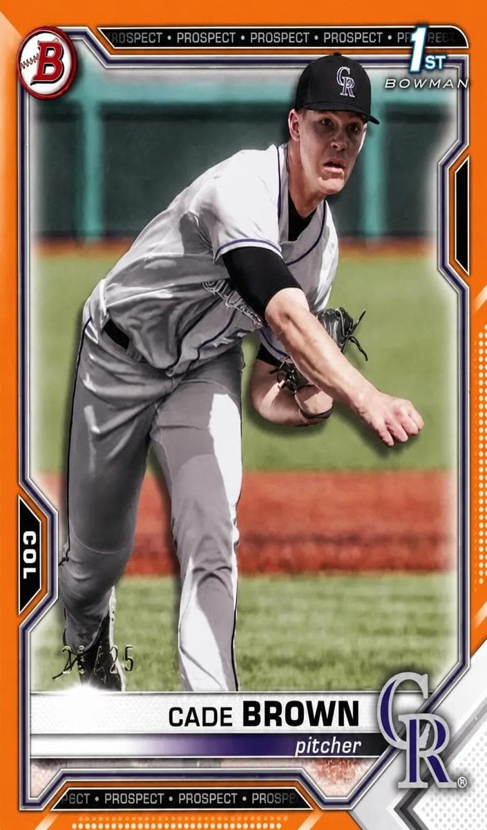 McCade Brown 2021 bowman Bowman Draft