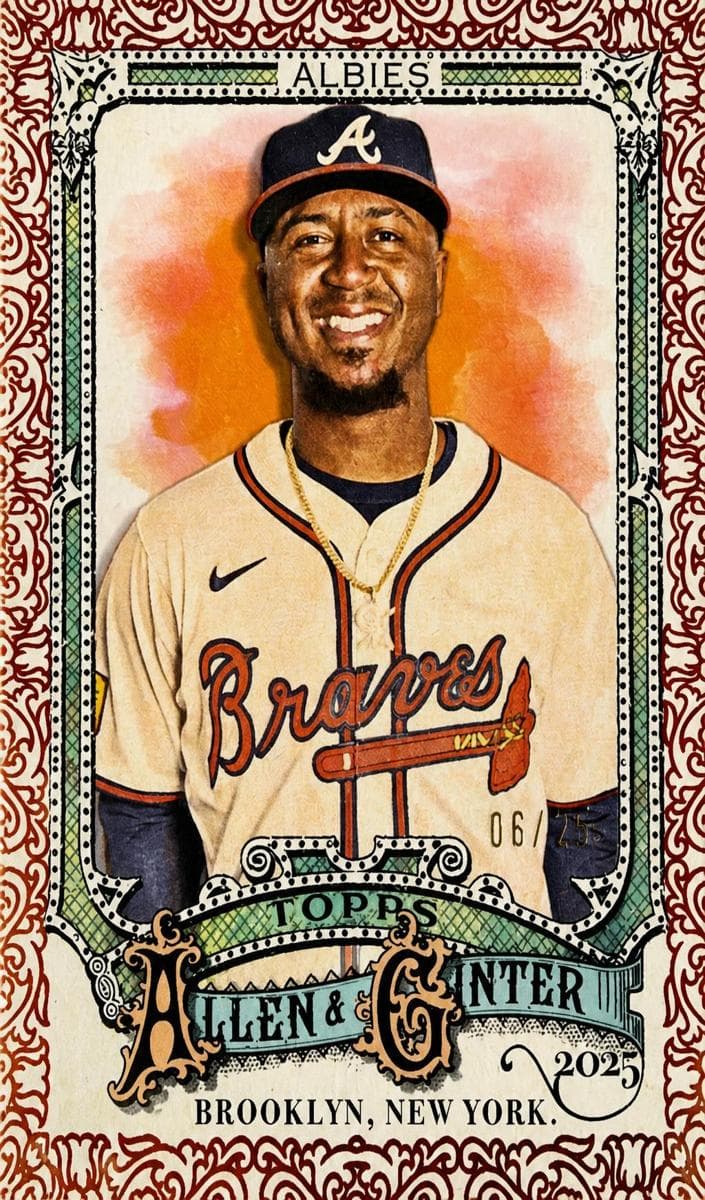 Ozzie Albies 2025 topps Topps Allen & Ginter X