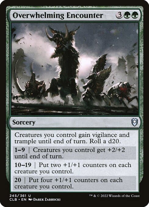 Overwhelming Encounter 2022 Magic: The Gathering Commander Legends: Battle for Baldur's Gate