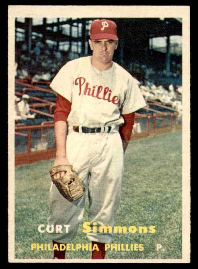 Curt Simmons 1957 topps Topps
