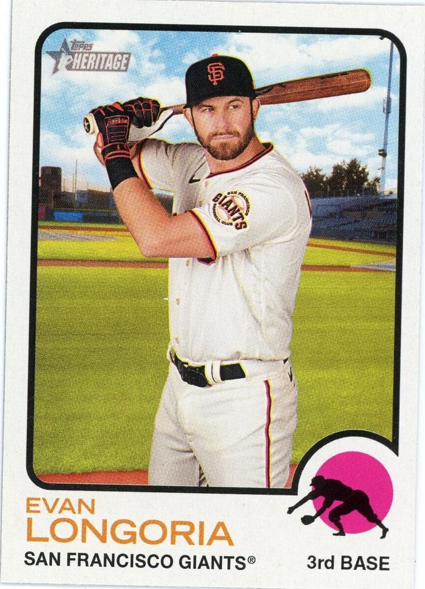 Evan Longoria 2022 topps Topps Heritage