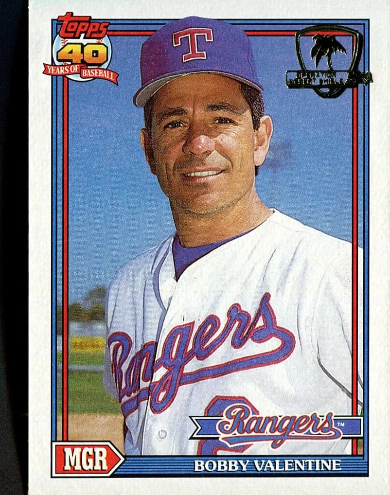 Bobby Valentine 1991 topps Topps
