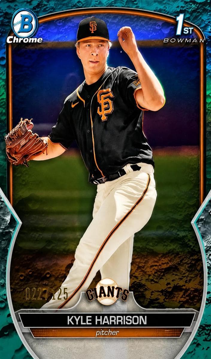 Kyle Harrison 2023 bowman Bowman Chrome Prospects