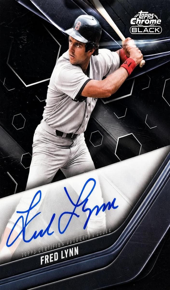 Fred Lynn 2023 topps Topps Chrome Black