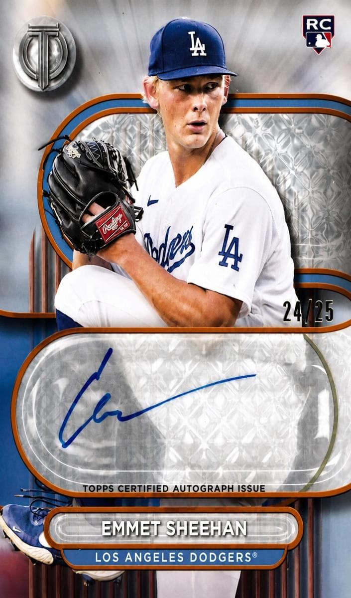 Emmet Sheehan 2024 topps Topps Tribute