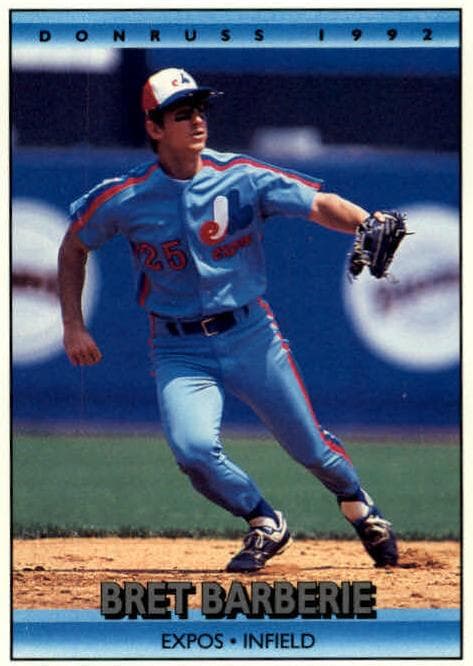 Bret Barberie 1992 panini Donruss