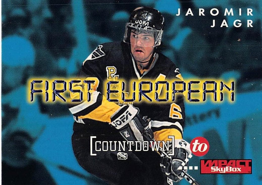 Jaromir Jagr 1995 fleer SkyBox Impact