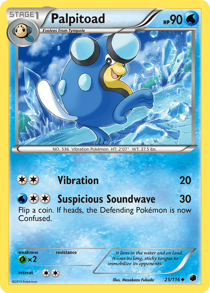 Palpitoad 2013 Pokemon Plasma Freeze