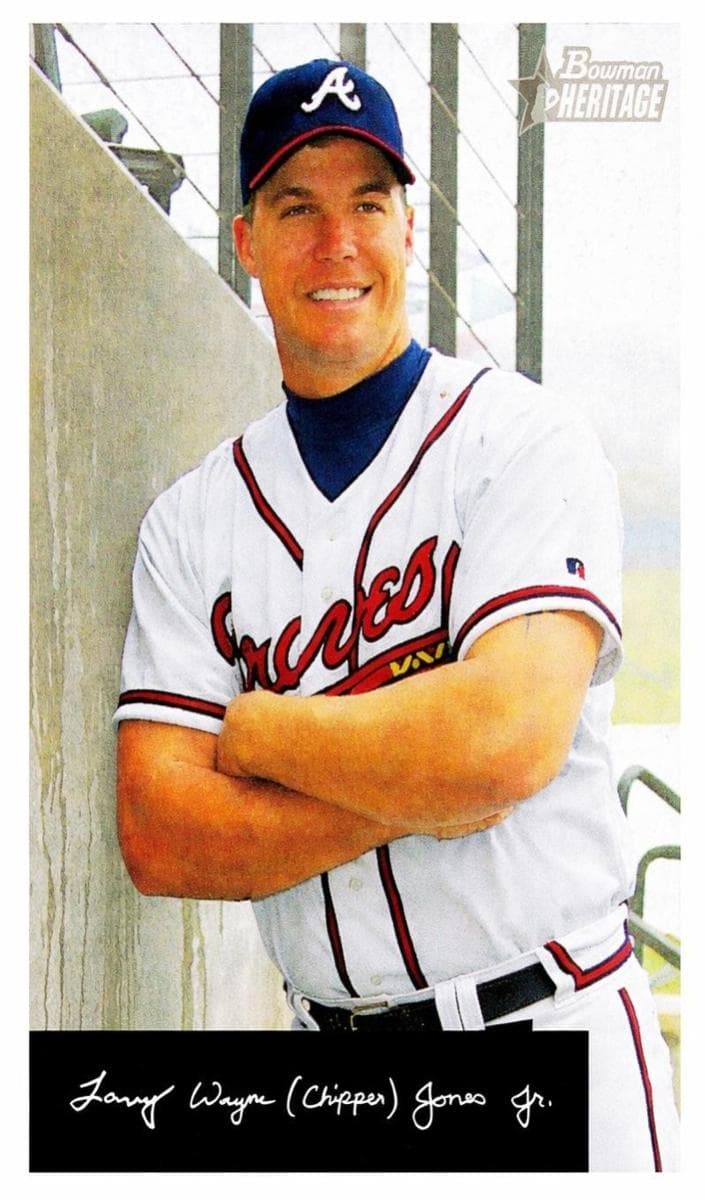 Chipper Jones 2002 bowman Bowman Heritage