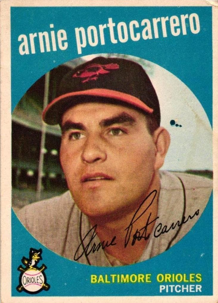 Arnie Portocarrero 1959 topps Topps