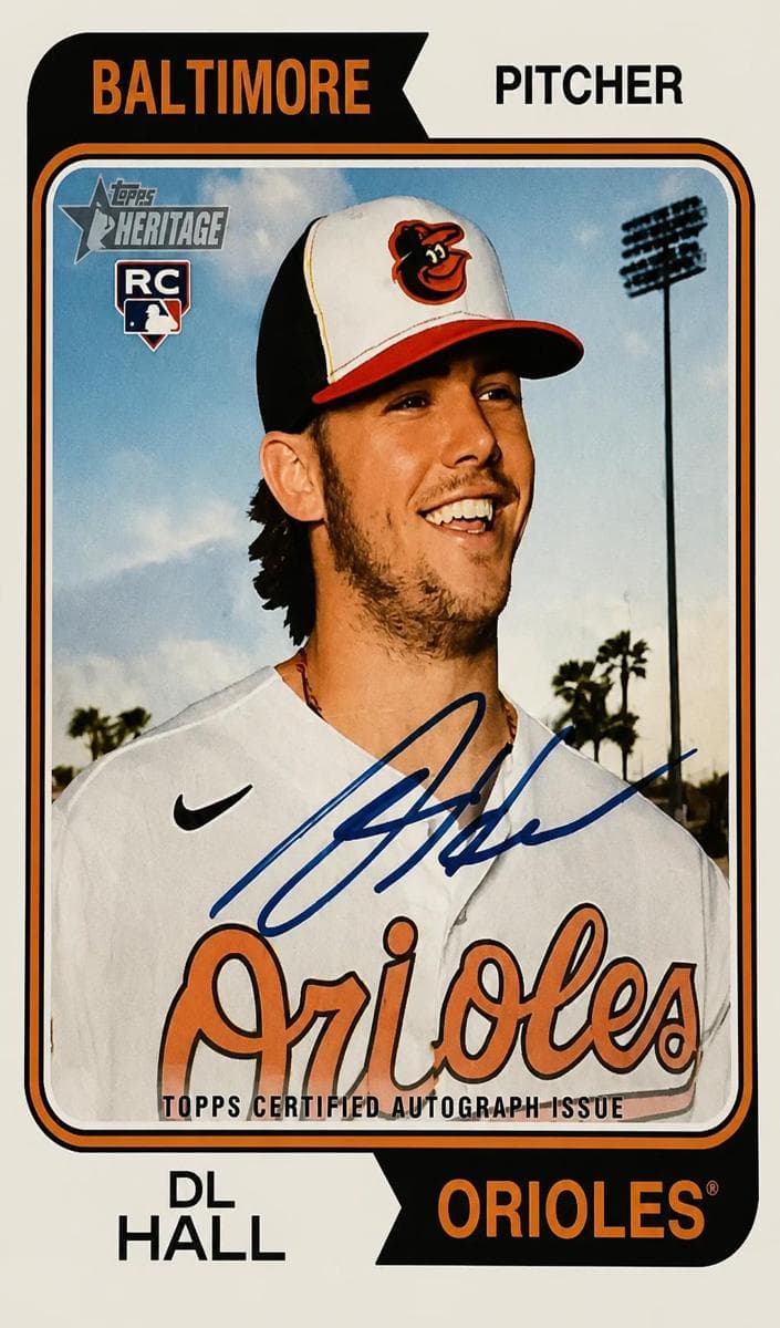 DL Hall 2023 topps Topps Heritage