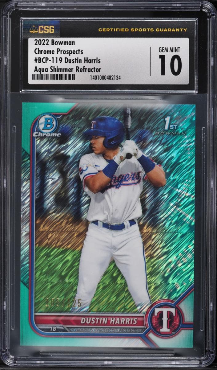 Dustin Harris 2022 bowman Bowman