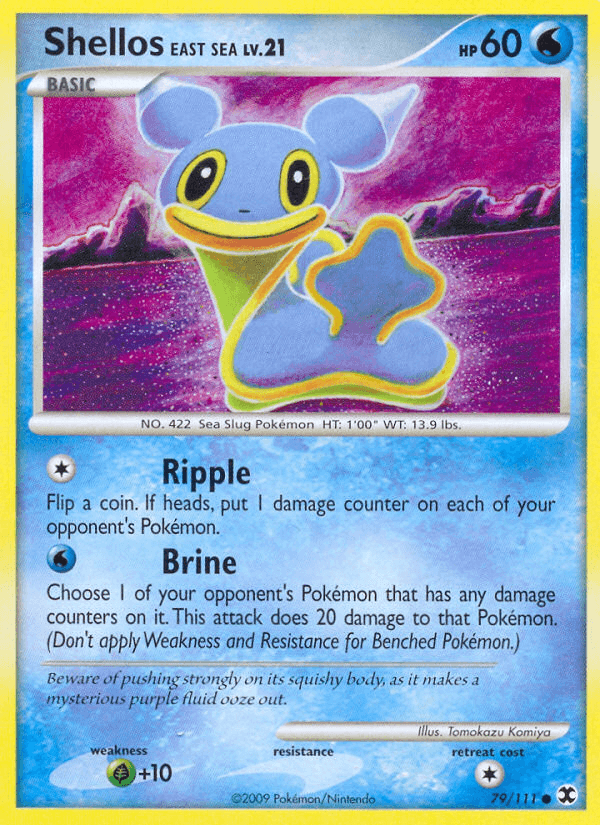 Shellos East Sea 2009 Pokemon Rising Rivals