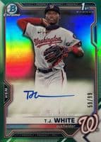T.J. White 2021 bowman Bowman Draft