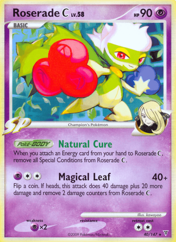 Roserade C Pokemon Japanese Garchomp Half Deck