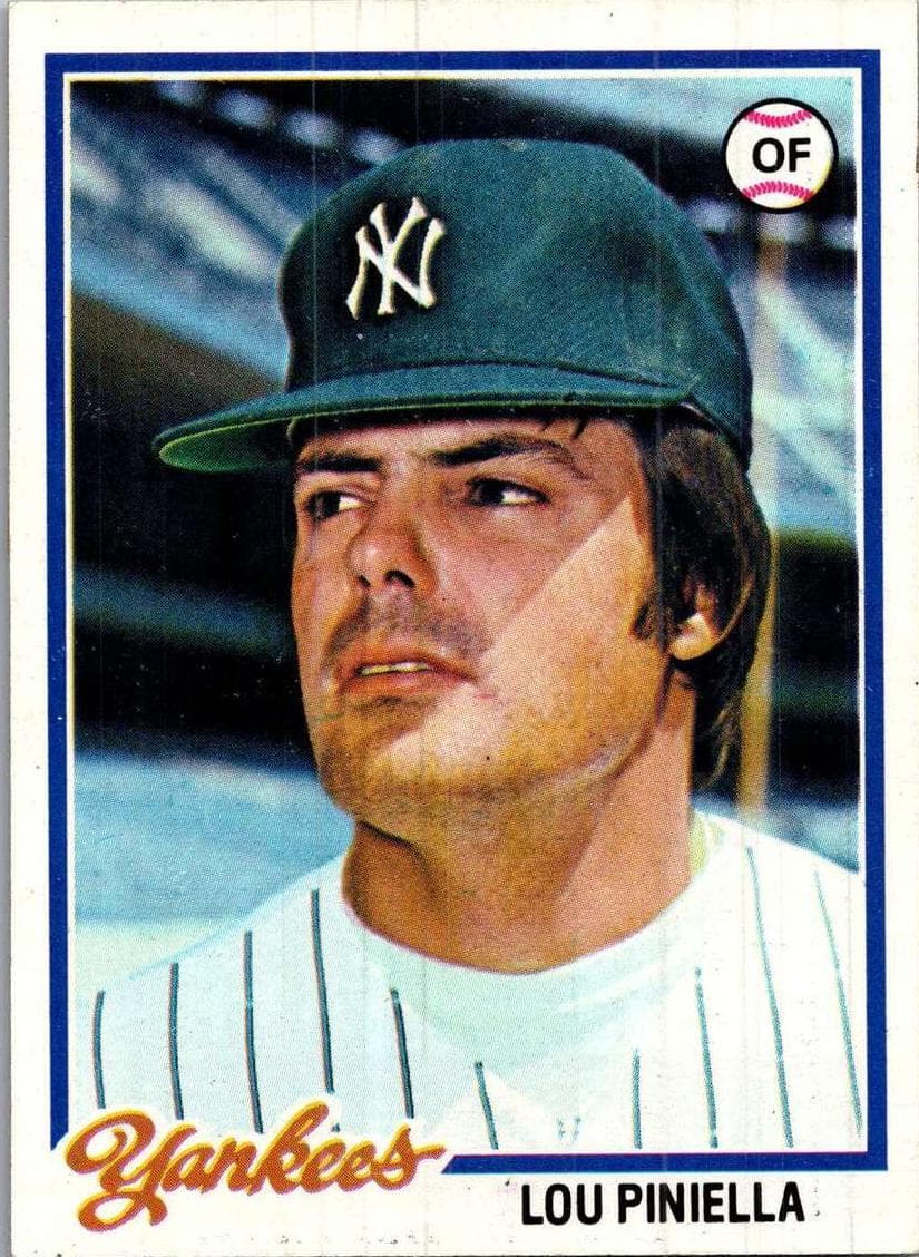 Lou Piniella 1978 topps Topps