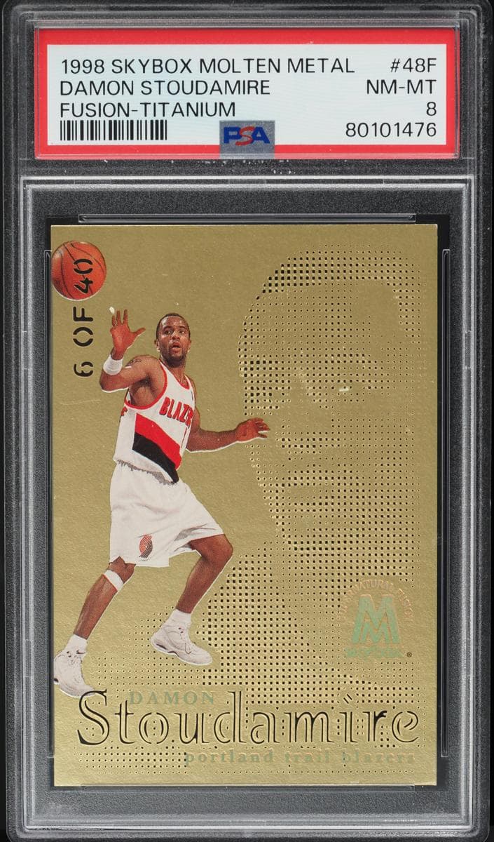 Damon Stoudamire 1998 skybox Molten Metal