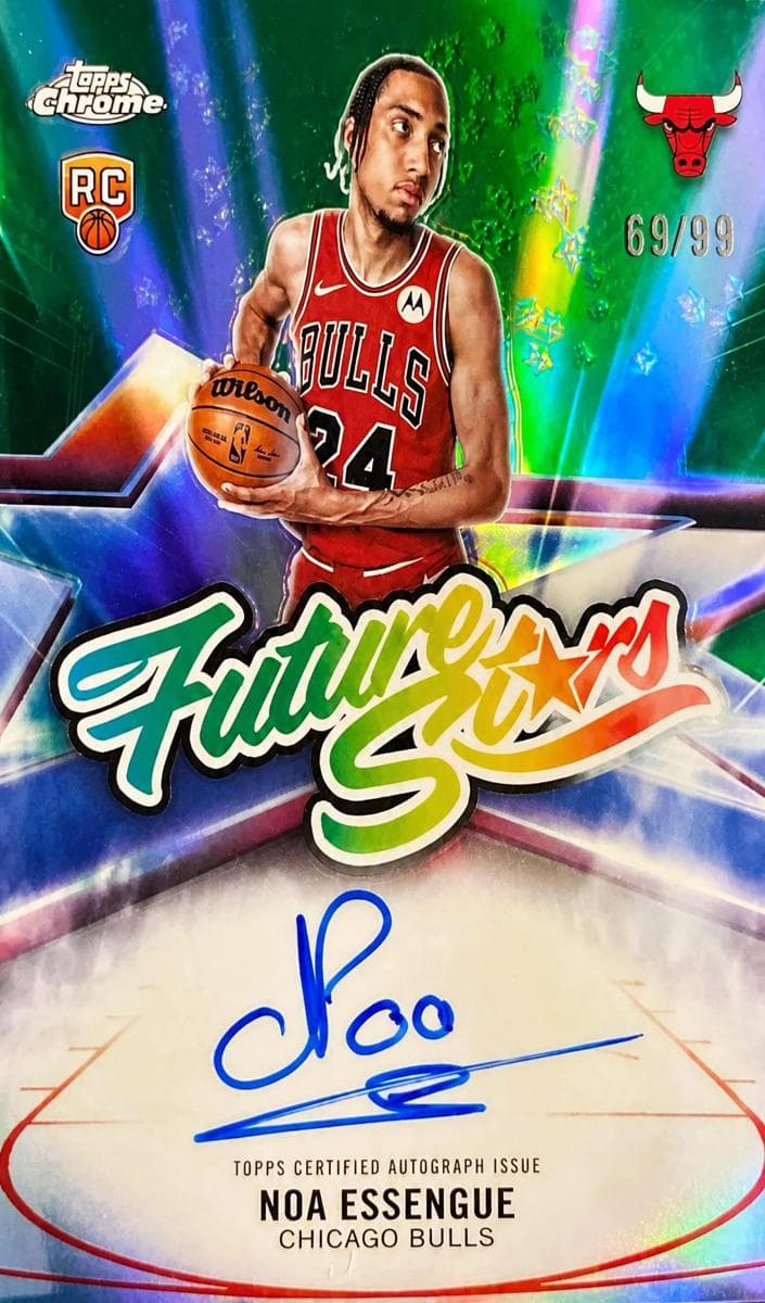 Noa Essengue 2025 topps Topps Chrome