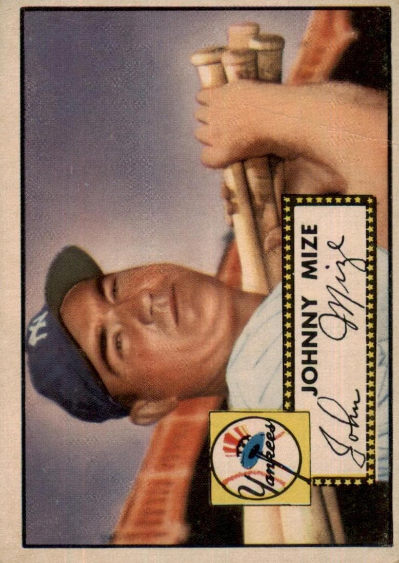 Johnny Mize 1952 topps Topps