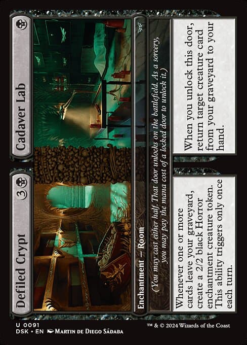 Defiled Crypt // Cadaver Lab 2024 Magic: The Gathering Duskmourn: House of Horror