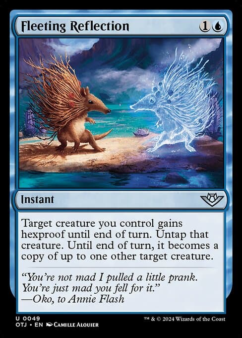 Fleeting Reflection 2024 Magic: The Gathering Outlaws of Thunder Junction