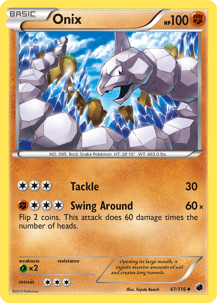 Onix 2013 Pokemon Plasma Freeze